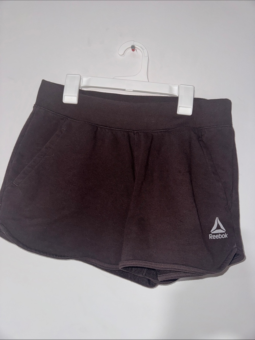 Reebok Women's Black Athletic Shorts with Logo